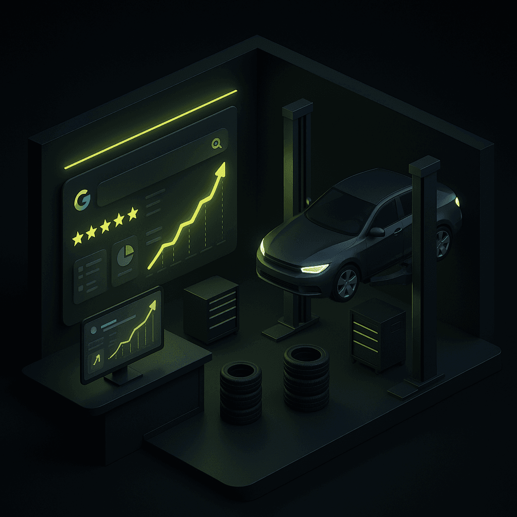 seo for auto body shops - SEO results visualization